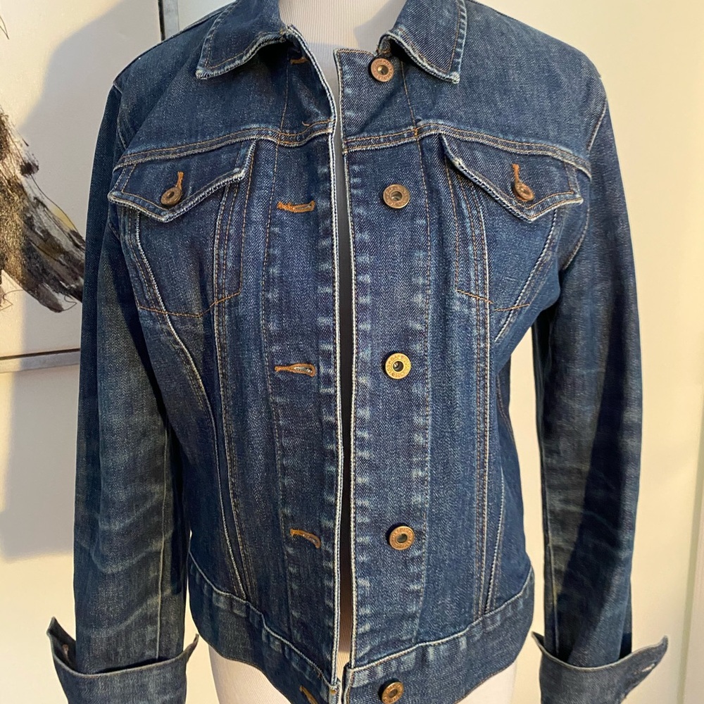 Gap Dark Wash Jean Jacket Size Medium